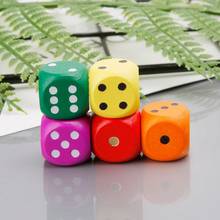 5pcs 16mm Wood Dice Number Round Corner Hexahedron For Family Party DND Kid Toys A0KA 2024 - buy cheap