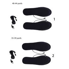 1 Pair Men Women Unisex Winter USB Electric Powered DIY Cut Heating Warm Foot Insoles Thermal Heater Shoes Pads Washable 27RD 2024 - buy cheap