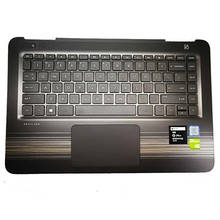 Teclado para laptop hp pavilion 14 al, capa superior 856190-001 com touchpad sem luz de fundo 2024 - compre barato