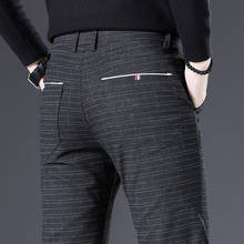 Calças compridas masculinas casuais, largas, de cintura justa, retas, para outono e inverno 2024 - compre barato
