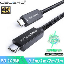 Cable de datos PD 100W tipo C a Usb 3,1 Gen2, Cargador rápido QC 4,0 3,0, e-marker 4K, 60hz, para Macbook Pro y Ipad 2024 - compra barato