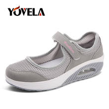 2019 Summer Fashion Women Flat Platform Shoes Woman Breathable Mesh Casual Shoes Moccasins Slip on Platform Creepers Women Shoes 2024 - buy cheap