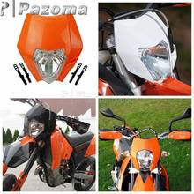 Motorcycle Orange Headlight Fairing Motocross Universal Headlamp for SX SXF EXC EXCF 125 200 250 350 450 XCF SMR 2024 - buy cheap
