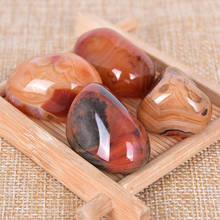 Piedra de ágata en bandas naturales de alta calidad, cuerpo de gema en bruto de Malasia, buena suerte, espécimen hermoso, regalo de colección 2024 - compra barato