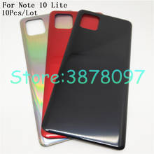 Оригинальный корпус для аккумулятора Samsung Note 10 Lite, задняя крышка + логотип, 10 шт./лот 2024 - купить недорого