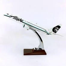 32CM Airplanes Model Boeing B737 ALASKA Airlines Aircraft Diecast Resin plane Model collection Display 2024 - buy cheap