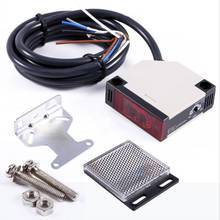1 peça/produto 90-vac interruptor com sensor fotoelétrico retroreflexo comutador de proximidade cabo 2m