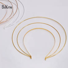 BoYuTe New Arrive (10 Pieces/Lot) 21CM Three-layer Metal Iron Headband Crown Tiara Base Diy Jewelry Making Handmade Materials 2024 - buy cheap