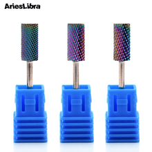 1pcs Cylinder Nail Drill Bit Rainbow Color Milling Cutter Eletric Manicure Pedicure Machine Nail Files Cuticle Clean Drill Bits 2024 - buy cheap