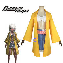 2020 NEW Danganronpa V3:Killing Harmony Angie Yonaga Cosplay Costume Uniform Anime Halloween Yellow Suit Wig 2024 - buy cheap