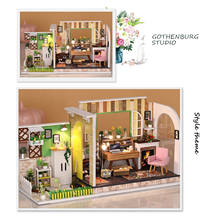 3D Dollhouse Miniature with Furniture DIY House Kit with Display Case 1:24 Scale 2024 - buy cheap