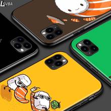 Sushi Pug For iPhone 12 Pro Max Mini 11 Pro XS Max X XR 6S 6 7 8 Plus 5S  Bright Black Phone Case 2024 - buy cheap