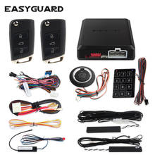 Easyguard-sistema de alarme automotivo, botão liga e desliga, controle remoto, trava central, senha, entrada de teclado 2024 - compre barato