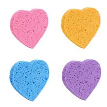 Face Wash Cleansing Sponge Soft Cosmetic Puff Wood Pulp Cotton Microfiber Cloth Pads Double layer Nail Art Cleaning Wipe 2024 - buy cheap