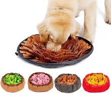 Pet Feeding Mat Interactive Pet Dog Toys Round Pet Sniffing Pad Washable Training Blanket Feeding Mat Piecing Dog Toys 2024 - buy cheap