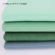 Cmcyiling tecido de feltro para costura diy, tecido verde macio de feltro para costura artesanal de bonecas/pano de poliéster 45cm x 110cm 2024 - compre barato