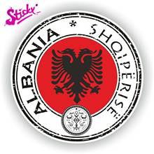 Adhesivo Albania Shqiperise sello insignia marca coche pegatina decoración motocicleta todoterreno ordenador portátil maletero guitarra PVC 2024 - compra barato