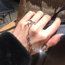 Регулируемые кольца в стиле Харадзюку для женщин, винтажные кольца с подвесками в стиле панк, хип-хоп, Подарочная бижутерия 2024 - купить недорого