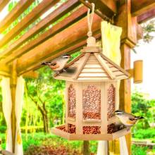 Pendurado pássaro alimentador casa sementes dispensador de alimentos recipiente ao ar livre ferramenta de alimentação 2024 - compre barato