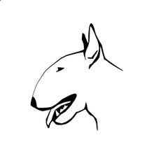I Love My Bull Terrier Car Sticker Funny Car Stickers Waterproof Sunscreen Decal Auto Accessories Vinyl,17cm*15cm 2024 - buy cheap
