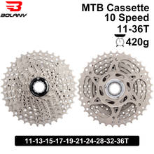 BOLANY MTB Cassete 10 Speed 11-36T Bicycle Gear Parts Mountain Bike Cassette 10v Freewheel Sprocket Steel Cassette 2024 - buy cheap