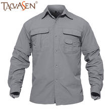 TACVASEN Tactical Military Shirts Men Summer Quick Dry Convertible Shirts Long Sleeve Lightweight Hiking Camping Travel Shirts 2024 - buy cheap
