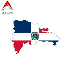 Aliauto Fashion Car Sticker Dominican Republic Flag Map Vinyl Decal Cover Scratches for Tiguan Infiniti Peugeot Hyundai,13cm*9cm 2024 - buy cheap