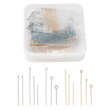 Pandahall 640pcs/box 304 Stainless Steel Eye Pins Head Pins and Ball Pins for Jewelry Making DIY Bracelet Necklace Findings 2024 - купить недорого