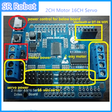 Placa de controle acionada por servomotor, 2 canais, 16 canais, placa de controle compatível com arduino para robô, braço robô, carro de tanque, faça você mesmo, kit de brinquedo rc 2024 - compre barato