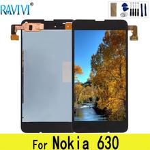 630 lcd для Nokia Lumia 630 lcd дисплей кодирующий преобразователь сенсорного экрана в сборе Замена для Nokia Lumia630 2024 - купить недорого
