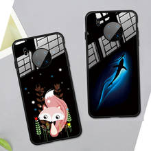 For VIVO NEX 3 Z5 Z5X Z1 Pro Case Black fox cartoon Tempered Glass Hard protection phone Cover For VIVO NEX 3 s U3 U3X casing 2024 - buy cheap