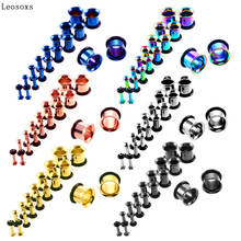 Leosoxs-auricular de acero inoxidable, combinación de 18 unids/lote, joyería europea y americana para piercing 2024 - compra barato
