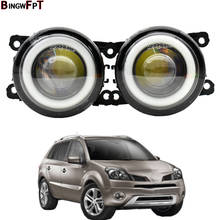 2 X Car LED Fog Light Angel Eye DRL Front Fog Lamp For Renault Duster Clio Megane Twingo Trafic Scenic Koleos Kadjar Lodgy Kwid 2024 - buy cheap