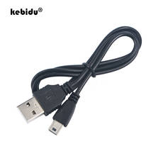 Kebidu 2020 Новинка лучшее качество USB 2,0 A штекер к Mini 5 Pin B кабель для зарядки и передачи данных Шнур адаптер 5TLR 2024 - купить недорого