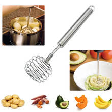 Stainless Steel Manual Whisk Multifunction Multi-role Egg Beater Potato Masher CLH@8 2024 - buy cheap