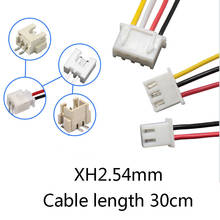 10pcs/lot JST XH 2.54 2/3/4/5/6 Pin Pitch 2.54mm Connector male Plug Wire Cable 30cm Length 26AWG  Connector Without terminal 2024 - buy cheap