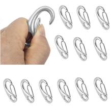 12x Marine Boat 316 Stainless Steel Spring Snap Hook 2 inch - Heavy Duty Quick Link Carabiner Buckle Eye Shackle 2024 - buy cheap