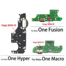 Placa de cabo flexível, conector da doca, carregamento usb, para moto g8 g7 plus play one macro fusion hyper g8 power lite, com 10 peças 2024 - compre barato