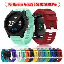 Correa de silicona para reloj Garmin Fenix 5X 5X Plus, de liberación rápida, para Garmin 6X 6s Pro 3 3HR, 20, 22 y 26MM 2024 - compra barato