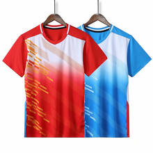 New Qucik dry Badminton shirts Men , sport shirt Tennis shirts Women , table tennis tshirt , Women / Men Table Tennis Jersey 2024 - buy cheap