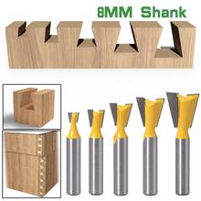 1pc 14 Degree 1/4"  3/8” 1/2“ 9/16 Dovetail Joint Router Bit set-8mm Shank Woodworking cutter Tenon Cutter for Woodworking Tools 2024 - buy cheap