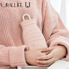 Uareliffe Cute Bear Winter Hand Warmer Portable Water Injection Warmer Bag Silicone Hot Cold Water Bottle Woman Girl Gift 2024 - buy cheap