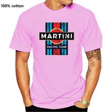 Camiseta Retro de Martini Racing para hombre, camisa de Lancia Abarth Team Mcqueen personalizada, ropa de Fitness con cuello redondo, superventas 2024 - compra barato