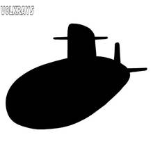 Volkrays Fashion Car Sticker Submarine Sub Navy Accessories Reflective Waterproof Sunscreen Vinyl Decal Black/Silver,8cm*11cm 2024 - buy cheap