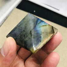 40-50 мм Природный лабрадорит кварц кристалл пирамида ТОЧКА исцеления 2024 - купить недорого