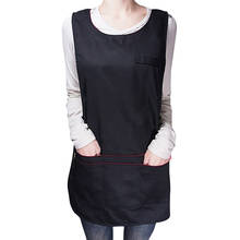 Avental de cozinha ajustável, avental para trabalho de cozimento, com trabalho de chef, garçom, para homens e mulheres 2024 - compre barato