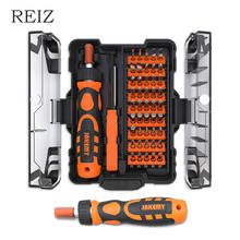 REIZ 49 In 1 Ratchet Screwdriver Set Magnetic Hex Torx Phillips Precision Screw Bits Double-Way Rotation Handle Repair Tool Kits 2024 - buy cheap