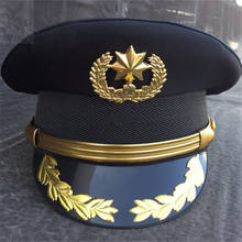 army officer Visor cap security guard hat army caps men military police hats for cosplay Halloween Christmas festival gifts 2024 - buy cheap