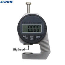 Shahe Portable mini Precise Digital Thickness Gauge Meter Tester Micrometer thickness Big Head 0 - 12.7 mm 2024 - buy cheap