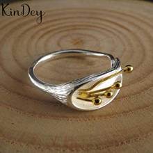 Anéis de flor da glória da manhã para mulheres, anel ajustável estilo criativo boho cor prata, joia charmosa por atacado 2024 - compre barato